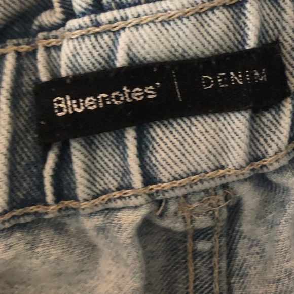 Super HI-RISE paperbag elastic belted waist light wash cotton denim shor… - Picture 3 of 12